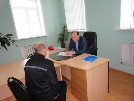Калужский омбудсман Юрий Зельников провел личный прием в исправительной колонии ИК-5 Уполномоченный по правам человека в Калужской области