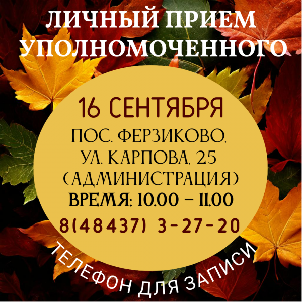 Ферзиково - Уполномоченный едет к вам! Уполномоченный по правам человека в Калужской области