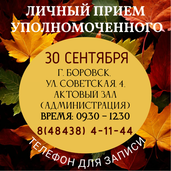 Боровск - Уполномоченный едет к вам! Уполномоченный по правам человека в Калужской области