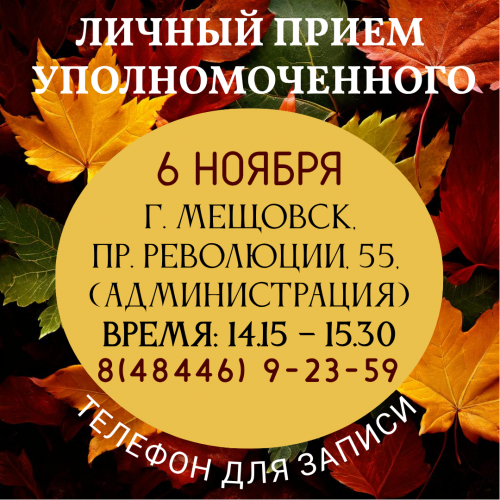 Мещовск - Уполномоченный едет к вам! Уполномоченный по правам человека в Калужской области